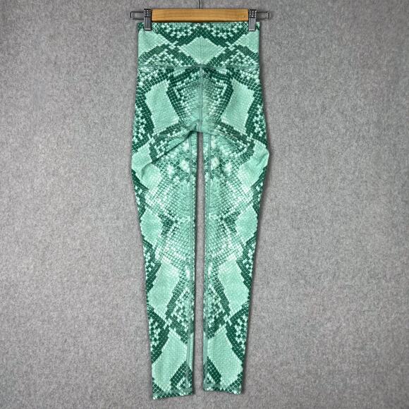 Niyama Sol Womens S Python Barefoot Leggings in Mint - Picture 5 of 8